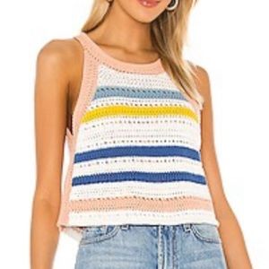 BCBGeneration Crochet Tank Multi Size S